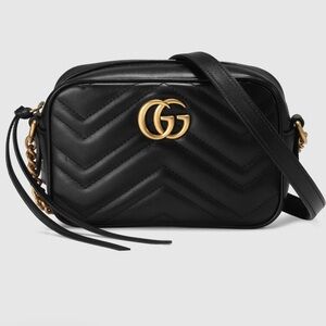 Gucci Black Marmont Mini Camera Bag